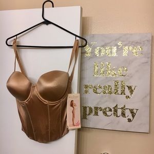 Victoria’s Secret Low Back Bustier 38D Nude